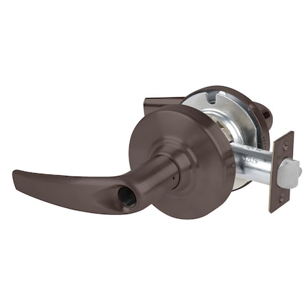 Grade 2 Office Cylindrical Lock With Field Selectable Vandlgard, Athens Lever, Conventional Less Cyl